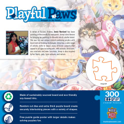 Playful Paws - Snuggle in the Petals Cats