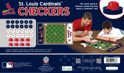 MLB Checkers - St. Louis Cardinals St. Louis