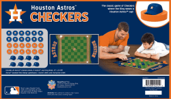 Houston Astros Checkers