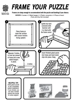 13" x 39" Wood Puzzle Frame