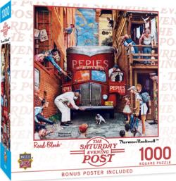 Road Block People Jigsaw Puzzle