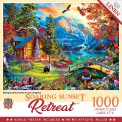 Soaring Sunset Lakes & Rivers Jigsaw Puzzle