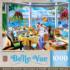 Seaside Dining View Boat Jigsaw Puzzle