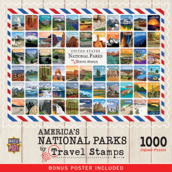 National Parks - Travel Stamps Collage