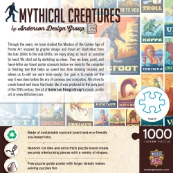 Vintage Posters - Mythical Creatures - Scratch and Dent Collage