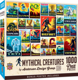 Vintage Posters - Mythical Creatures - Scratch and Dent Collage