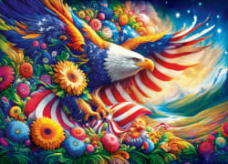 Celebrate America - Mountains Majesty Eagle