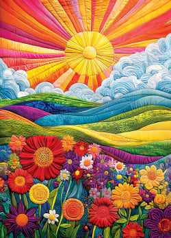 Quilted - The Blooming Horizon Flower & Garden