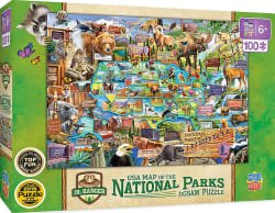 National Parks Map Forest Animal