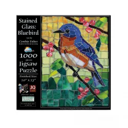 Stained Glass Bluebird Birds