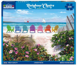 Rainbow Chairs Beach & Ocean
