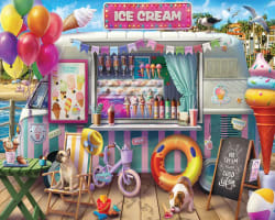 Ice Cream Van Beach & Ocean