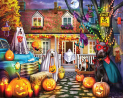 Halloween Dog House Dogs