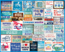I Love The Beach Collage