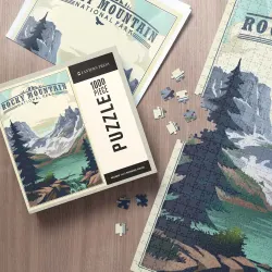 Rocky Mountain National Park, Colorado, Lake, Lithograph Nature