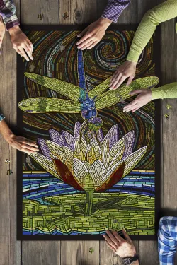 Dragonfly, Paper Mosaic Butterflies and Insects