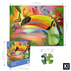 Carol Cavalaris - Toucan & Butterflies - Scratch and Dent Birds