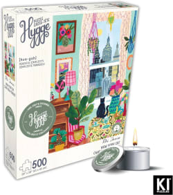 Hygge Collection With Candle Cat In The Window Cats