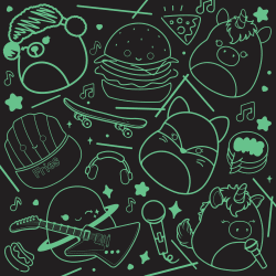 Squishmallow Neon Lights Game & Toy