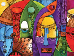 Jazz Masks People Of Color