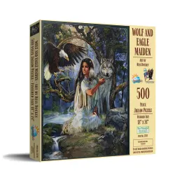 Wolf and Eagle Maiden Native American