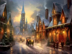 Vintage Christmas Evening Nostalgic & Retro