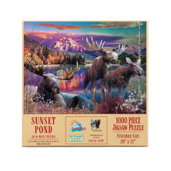 Sunset Pond Forest Animal