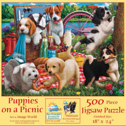 Puppies on a Picnic Dogs