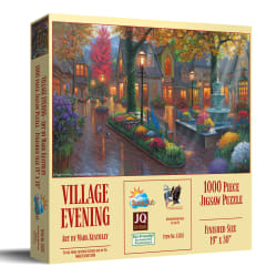 Village Evening Landscape