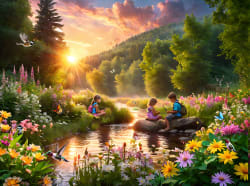 Tranquil Stream Landscape