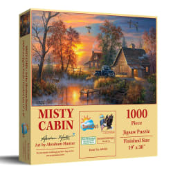 Misty Cabin Landscape