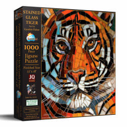 Stained Glass Tiger Big Cats