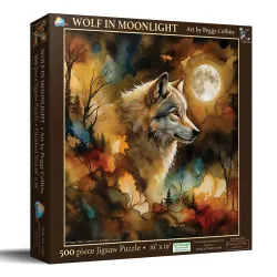 Wolf in Moonlight Wolf