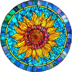 Sunflower Mandala Flower & Garden