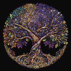 Mandala Tree of Life Forest