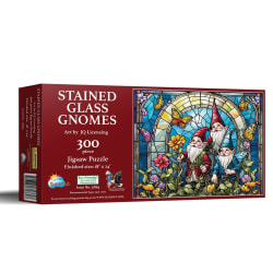 Stained Glass Gnomes Flower & Garden