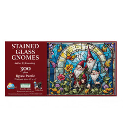Stained Glass Gnomes Flower & Garden