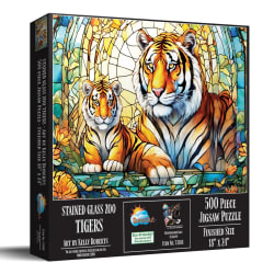 Stained Glass Zoo - Tigers Big Cats
