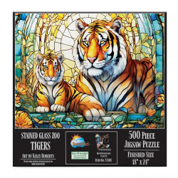 Stained Glass Zoo - Tigers Big Cats
