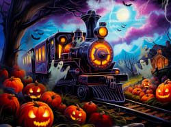 Spooky Train Halloween