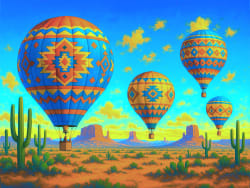Colorful Ride Hot Air Balloon