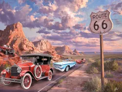 Line Up on Route 66 Mountain