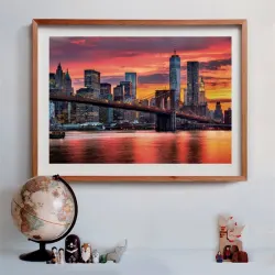 East River At Dusk - Compact Box Skyline