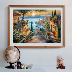 Steps To The Harbor Landscape