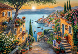 Steps To The Harbor Landscape