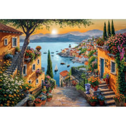 Steps To The Harbor - Compact Box Landscape