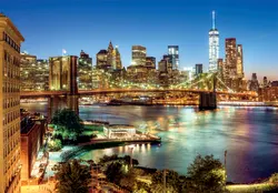 Brooklyn Bridge Lights Landmarks & Monuments