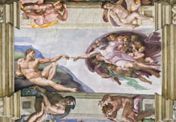 Museum Vaticani - The Creation Of Man Fine Art