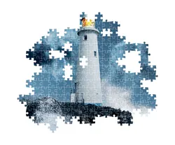 Lightouse In The Storm - Compact Box Lighthouse