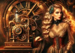 Steampunk Time Machine Fantasy